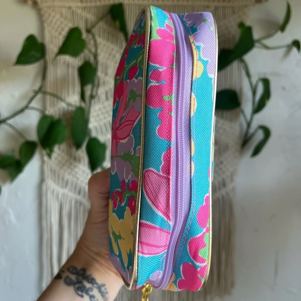 Lilly Pulitzer x Estée Lauder Floral Cosmetic Bag Makeup Pouch Travel Case